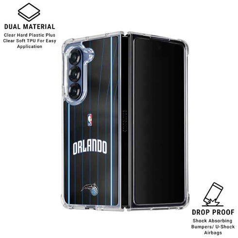 NBA Orlando Magic Jersey Galaxy Z Fold6 Clear Case